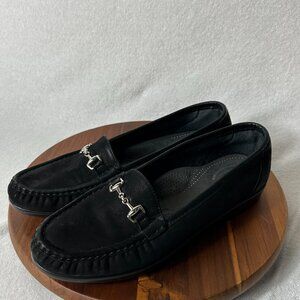 SAS Tripad Comfort Loafers Womens 9.5M Black Slip On Moc Toe Orthopedic Walking